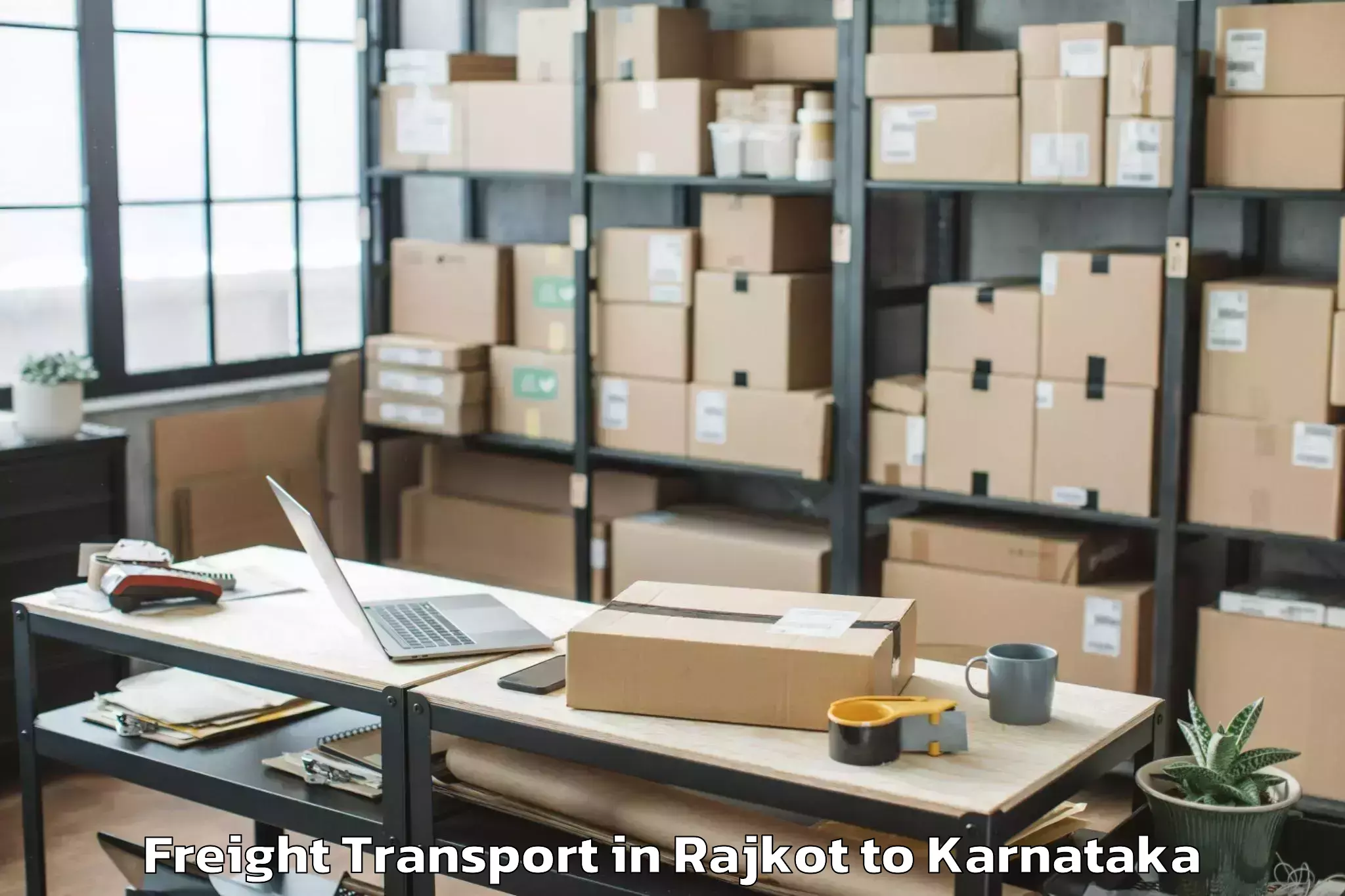 Reliable Rajkot to Gulbarga University Gulbarga Freight Transport